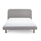 Hannah 150cm King Grey Boucle Bed