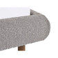 Hannah 150cm King Grey Boucle Bed