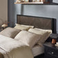 Harrison Dark Oak Herringbone Effect King Bed