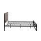 Harrison Dark Oak Herringbone Effect King Bed