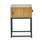 Harlow Light Oak Effect 1 Drawer Bedside Table