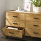 Harlow Light Oak Effect 6 Drawer Chest