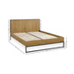 Harlow Oak/Black 135cm Double Bed Frame