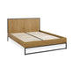 Harlow Oak/Black 150cm King Size Bed Frame