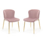 Set Of 2 Harper Dining Chairs - Dusky Pink