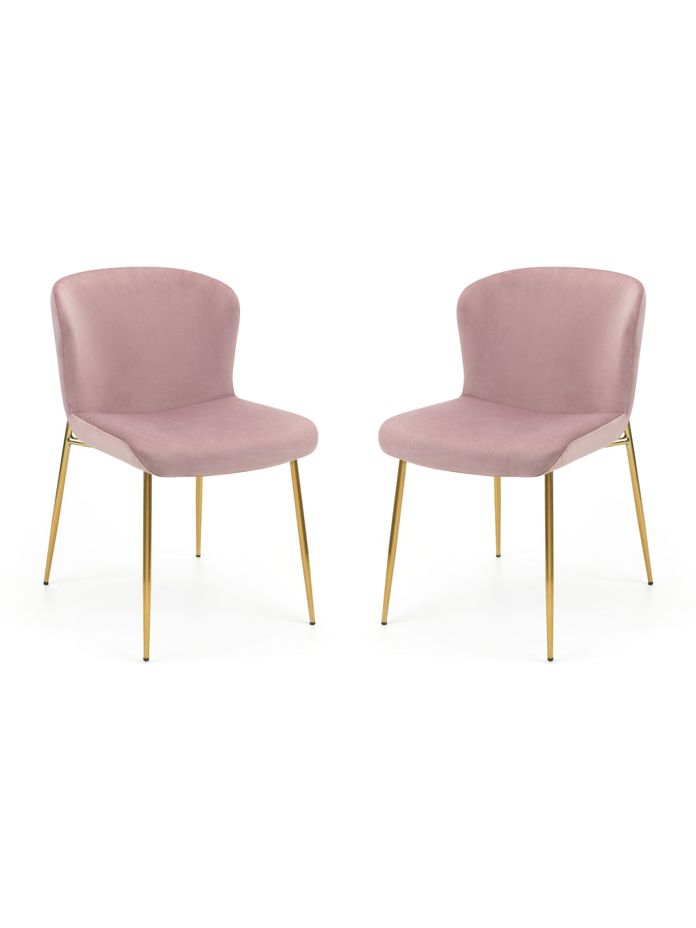 Set Of 2 Harper Dining Chairs - Dusky Pink