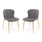 Set Of 2 Harper Dining Chairs - Grey