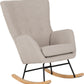 Hayden Rocking Chair - Beige Fabric
