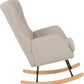Hayden Rocking Chair - Beige Fabric