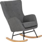 Hayden Rocking Chair - Dark Grey Fabric