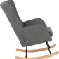 Hayden Rocking Chair - Dark Grey Fabric