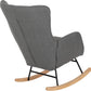 Hayden Rocking Chair - Dark Grey Fabric