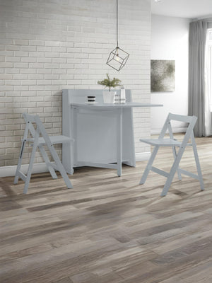 Helsinki Compact Folding Light Grey Dining Set