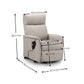 Helena Rise & Recline Chair - Charcoal Fabric