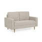 Henrietta Beige Upholstered 2 Seater Sofa