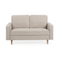 Henrietta Beige Upholstered 2 Seater Sofa