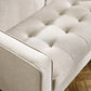 Henrietta Beige Upholstered 2 Seater Sofa