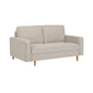 Henrietta Beige Chenille Upholstered 3 Seater Sofa