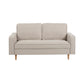 Henrietta Beige Chenille Upholstered 3 Seater Sofa