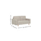Henrietta Beige Chenille Upholstered 3 Seater Sofa