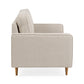 Henrietta Beige Chenille Upholstered 3 Seater Sofa