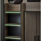 Hercules 90cm Single Light Wood Effect Highsleeper Loft Bed with Desk