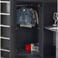 Hercules 90cm Single Anthracite Black Highsleeper Loft Bed with Desk