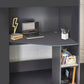 Hercules 90cm Single Anthracite Black Highsleeper Loft Bed with Desk