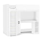 Hercules 90cm Single White Highsleeper Loft Bed with Desk