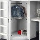 Hercules 90cm Single White Highsleeper Loft Bed with Desk