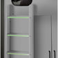 Hercules 90cm Single White Highsleeper Loft Bed with Desk