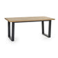 Hilton Oak Veneer Herringbone Dining Table