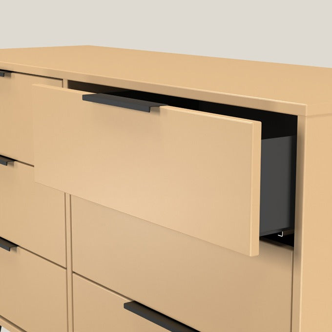 Hongkong 2 Door 3 Drawer Wide TV Unit Legs Nebraska Oak Nebraska Oak