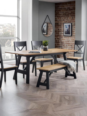 Hockley Table Black/Oak