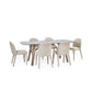 Set of 2 Holly Beige Chenille Upholstered Dining Chairs