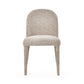 Set of 2 Holly Beige Chenille Upholstered Dining Chairs