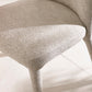 Set of 2 Holly Beige Chenille Upholstered Dining Chairs