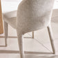Set of 2 Holly Beige Chenille Upholstered Dining Chairs