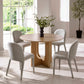 Set of 2 Holly Grey Chenille Upholstered Dining Chairs