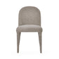 Set of 2 Holly Grey Chenille Upholstered Dining Chairs