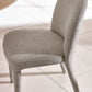 Set of 2 Holly Grey Chenille Upholstered Dining Chairs