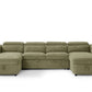 Capri Sofabed Green U Shape Corner