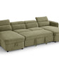 Capri Sofabed Green U Shape Corner