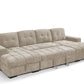 Palermo Sofabed Beige U Shape Corner