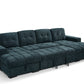 Palermo Sofabed Teal U Shape Corner