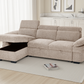 Hudson Sofabed Beige Universal Corner