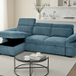 Hudson Sofabed Blue Universal Corner