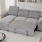Hudson Sofabed Grey Universal Corner