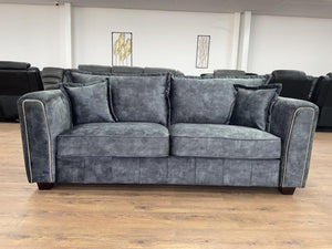 Serena Sofa Black 3 Seater