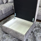 Serena Sofa Grey Footstool